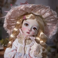 ShugaFairy Tina 1/6 Bjd Doll Full Set Real Size Tea Party Girl Head Lace Pleated Hat Bjd Clothes Art
