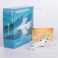 {{Vivi toys }} NG Models 1/200 CRJ-200LR I-ADJB Gold Metal Airplane Model Air Dominiti 251212 FALQ