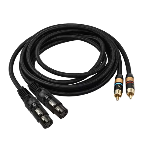 YYTCG high-end RCA to XLR male and female audio cable, RCA head to XLR balanced cable connection cab