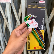 JAPANESE hexagon ball set 7 pieces 1.5-6mm EIGHT TLC-S7 (7 COLORS)