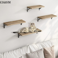 COASTE Bathroom Accessories Wooden Wall Shelves Simple Design Shelves Supplies Solid Wood Wall Hangi