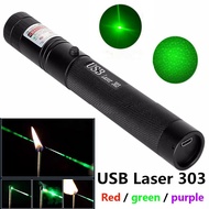 Portable high-power laser equipment USB rechargeable laser purple red ultra far 10000m 5MW adjustabl