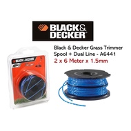 BLACK & DECKER A6441 Replacement Grass Trimmer Spool + Dual Line For GL5530