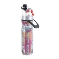 現貨便攜提環PE噴霧杯多功能戶外運動噴水壺雙層保冷噴霧水杯
