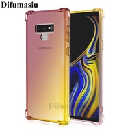 For Samsung Galaxy Note 9 Phone Cases Covers Samsung A34 A24 A54 A14 A23 A33 A53 A73 A52 A42 A72 A32 5G A05S A04S A03S A13 A12 / Note 10 Plus 20Ultra Gradient Color Silicone Soft TPU Casing Colorful Back Cover Anti Fall Samsung Note 9 Shockproof Soft Case