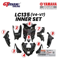 DIJAMIN 100% ORIGINAL YAMAHA LC135 INNER V4 V5 V6 V7 Original Set Hitam Matte Yamaha HLY - 55D-F8400