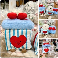 Cute 25cm Birthday Cake-shaped Teddy Bear - High Quality Teddy Bear Gift Box with Bow Meaningful Gif