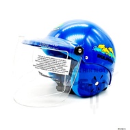 Motorcycle Helmet Original From SGV Dolphin Children Helmet Kid Kids Helmet Topi Budak , Come With Visor