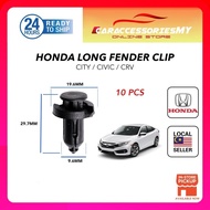 Honda city civic accord bonnet / fender clip long 10 pcs OEM bumper engine cover clips