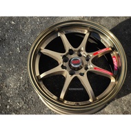 New Car Sport Rim THAILAND RAYS CE28 Wheels 15x6.5J 8x100/114.3 ET40 Satin Bronze - READY STOCK