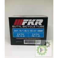 FKR Butyl Bicycle Inner Tube / Tiub Basikal - 24" x 1.75 / 1.95 / 2.125 AV 48mm –