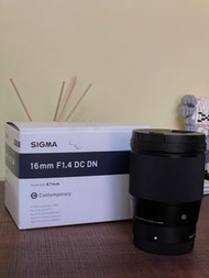 Sigma 16mm f1.4 for Sony e