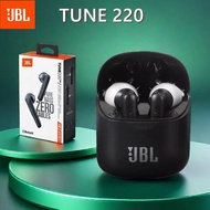 JBL Tune 220 T220 TWS Bluetooth Earphones Wireless In-ear Stereo Pure Bass Earbuds with Mic