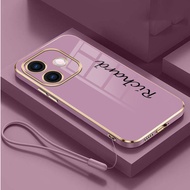 OPPO A5 Pro 5G A5Pro A3x A3 Pro 5G Custom Name Case Pure Color Glossy Plating Casing Soft Cover