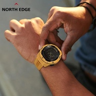 NORTH EDGE戶外手表MARS超輕時尚防水電子表計步登山徒步背光腕表