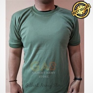 GILBERT ARMY STORE- Kaos pria Polos Hijau PDH tni- Kaos PDH tni Polos- Kaos Lengan Pendek Hijau PDH-