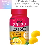 UHA Vitamin C collagen gummi supplement 30 day 60 tablet made in Japan