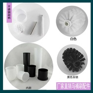 Round Toilet Brush Cornerless Toilet Brush Replacement Household Wall-Mounted Silicone Toilet Cleani