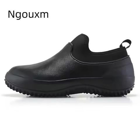 Ngouxm Chef Shoes For Men Kitchen Working Garden Shoes Clogs Non slip Waterproof Plus Big Size 47 48