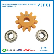 PLASTIC GEAR + BEARING 698Z WEBBING A-18 YIFEI-69151