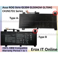 Asus C41N1731 GL504 GL504G GL504GM GL504GW GL504GS GL704G GL704GV G515 GL504GM-DS74 GL504GW-DS74 Bat