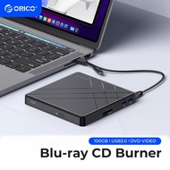 ORICO External DVD CD Drive USB 3.0 Type-C CD Burner Portable CD/DVD +/-RW Drive/DVD Player with USB Ports and TF/SD Card Slots Compatible with Laptop Windows Linux OS Mac (ORU3)
