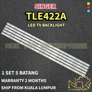 SINGER TLE422A TV LED BACKLIGHT BARU READY STOCK TLE422