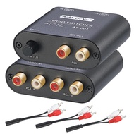 Audio Switcher, Bi-Directional RCA/3.5mm Port 1 In 2 Out/2 In 1 Out, Noise Reduction Circuit Design,