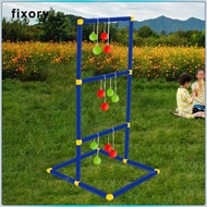 fixory Ladder Ball Toss Game Set Lawn Portable Outside Ladder Toss Outdoor Game Set for