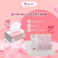 Carton of 30 packs of GUMI napkins, genuine premium 4-layer tissue paper, 100% natural wood pulp