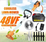 Cordless Lawn Mower Rechargeable Electric Lawn Mower With Lithium Battery Home Push Mower Multifunctional Lawn Mower