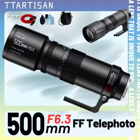 TTArtisan 500mm F6.3 Full Frame Super Telephoto Lens for Sony E FE A7IV A7MⅤ Nikon Z F Canon EOS R E