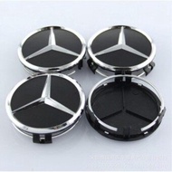 4pcs 75mm Car Wheel Center Caps Wheel Hub Rim Cap Cover Badge Emblem For Mercedes Benz w202 w220 w204 w203 w210 w124 w211 w222 x204 w164 CLA CLC CLS Class