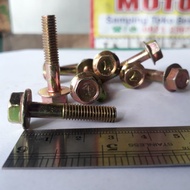 M6X30 YELLOW HAT BOLT FLANGE BOLT M6