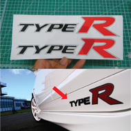 สติ๊กเกอร์ติดรถ Civic TYPE R สะท้อนแสง 1 คู่ ติดรถ civic FD  FC  FK  FL l Logo TYPE R Sticker