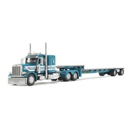 P 1: 64 Peterbilt Peterbilt 379 Horizontal Plate Step Deck Trailer Alloy Truck Model