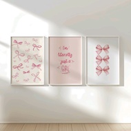 CAHAYA Aesthetic Wall Decoration Poster Pink Coquette Series Part 1 Bedroom Decoration ~ Light Decor
