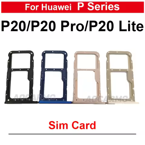 1Pcs For Huawei P20 Lite Pro P20Lite SIM Card Tray Slot Holder P20Pro Replacement Parts