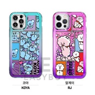 🇰🇷Line Friends BT21 BTS KOYA RJ Moving Multicoloured Glitters Case BT21 防彈少年團 BTS KOYA RJ 流沙亮片閃粉手機保護套 （適用於 多款手機 型號 歡迎查詢 ）iPhone13 iPhone12 iPhone11 同時 適用於 三星 Samsung Galaxy S10 Galaxy S20 Galaxy S21  Galaxy S22 Galaxy S22 Ultra Note 20 Ultra 最新款式 韓國直送