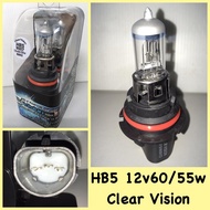 HB5 12V60/55W HEAD LAMP BULB CLEAR VISION 2pc