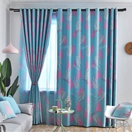 Sortina Curtain Window Langsir Blackout Curtain Sliding Door Leaves Grommet Curtain for Home Kitchen  Curtain Hook