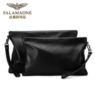 Falalai Ama First Layer Cowhide Clutch Men's Business Envelope Bag Genuine Leather Fashion Mobile Ph