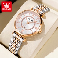 OLEVS Jam Tangan Perempuan Original Quartz Stainless Steel Waterproof Casual Fashion Women Watch 689