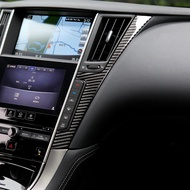14-20 Infiniti Q50 Carbon Fiber Central Control Both Sides Decorative Stickers F-Shaped Decorative F