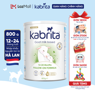 Sữa dê Kabrita số 2 cho trẻ từ 12 - 24 tháng - Lon 800g