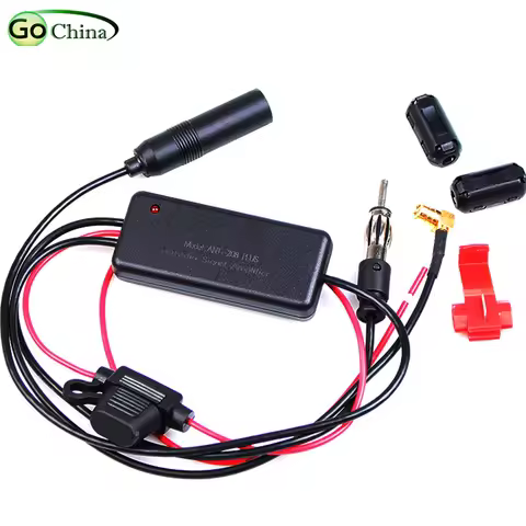 Auto Car Radio FM/AM/DAB Antenna Receiver DAB Signal Aerial Amplifier Booster For Marine Car Vehicle