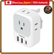 Universal Travel Adapter with USB Ports - TESSAN Compatible with Multiple European and Asian Countri