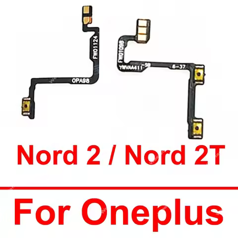 For OnePlus 1+ Nord 2 Nord 2T 5G On Off Power Volume Up Down Side Button Flex Ribbon Volume Power Fl