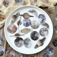 40pcs Planet Pattern Sticker, Vintage DIY Sticker For Students,School Supplies,Back To School
