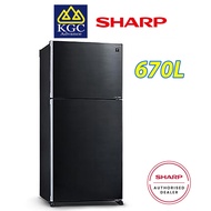 Sharp Pelican Fridge (670L) Inverter Refrigerator SJP701MFMK
